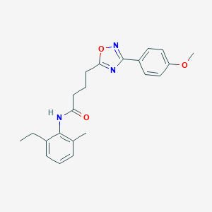 molecular formula C22H25N3O3 B277389 N-(2-ethyl-6-methylphenyl)-4-[3-(4-methoxyphenyl)-1,2,4-oxadiazol-5-yl]butanamide 