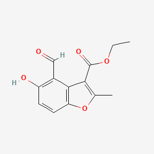 Ethyl 4-formyl-5-hydroxy-2-methyl-1-benzofuran-3-carboxylate