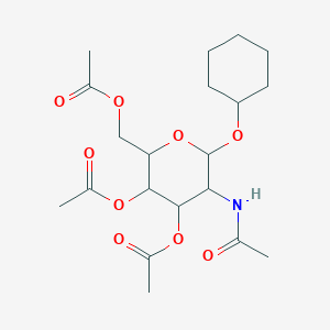 (5-Acetamido-3,4-diacetyloxy-6-cyclohexyloxyoxan-2-yl)methyl acetate