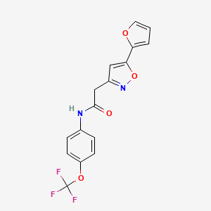 2-(5-(furan-2-yl)isoxazol-3-yl)-N-(4-(trifluoromethoxy)phenyl)acetamide