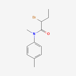 molecular formula C12H16BrNO B2773910 2-bromo-N-methyl-N-(4-methylphenyl)butanamide CAS No. 1340485-90-6