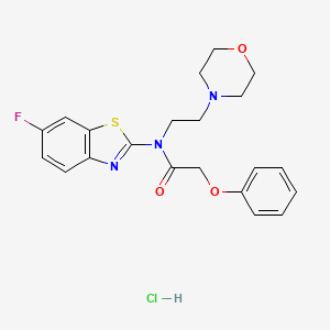 N-(6-fluorobenzo[d]thiazol-2-yl)-N-(2-morpholinoethyl)-2-phenoxyacetamide hydrochloride