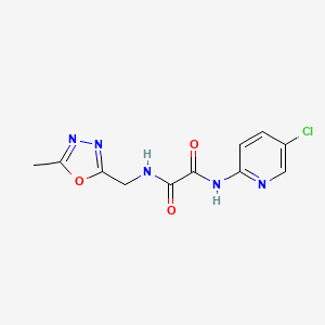 molecular formula C11H10ClN5O3 B2773969 N1-(5-chloropyridin-2-yl)-N2-((5-methyl-1,3,4-oxadiazol-2-yl)methyl)oxalamide CAS No. 1210382-13-0