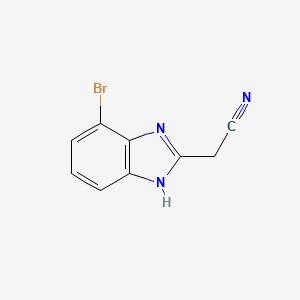 molecular formula C9H6BrN3 B2773970 4-Bromo-2-(cyanomethyl)benzimidazole CAS No. 1378260-17-3