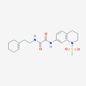 molecular formula C20H27N3O4S B2774019 N'-[2-(cyclohex-1-en-1-yl)ethyl]-N-(1-methanesulfonyl-1,2,3,4-tetrahydroquinolin-7-yl)ethanediamide CAS No. 941894-07-1