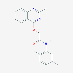 molecular formula C19H19N3O2 B2774030 N-(2,5-dimethylphenyl)-2-[(2-methylquinazolin-4-yl)oxy]acetamide CAS No. 1116017-14-1