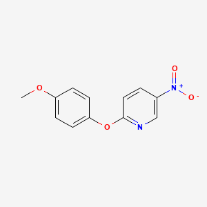 molecular formula C12H10N2O4 B2774074 2-(4-Methoxyphenoxy)-5-nitropyridine CAS No. 28232-34-0; 71973-03-0