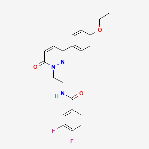 molecular formula C21H19F2N3O3 B2774134 N-(2-(3-(4-ethoxyphenyl)-6-oxopyridazin-1(6H)-yl)ethyl)-3,4-difluorobenzamide CAS No. 921533-00-8