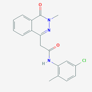 molecular formula C18H16ClN3O2 B277417 N-(5-chloro-2-methylphenyl)-2-(3-methyl-4-oxo-3,4-dihydro-1-phthalazinyl)acetamide 