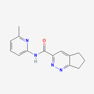 molecular formula C14H14N4O B2774171 N-(6-methylpyridin-2-yl)-5H,6H,7H-cyclopenta[c]pyridazine-3-carboxamide CAS No. 2415518-33-9