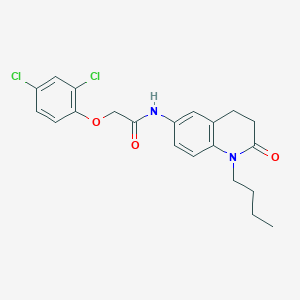 molecular formula C21H22Cl2N2O3 B2774172 N-(1-butyl-2-oxo-1,2,3,4-tetrahydroquinolin-6-yl)-2-(2,4-dichlorophenoxy)acetamide CAS No. 941991-43-1