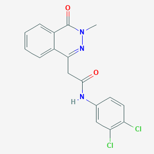 molecular formula C17H13Cl2N3O2 B277419 N-(3,4-dichlorophenyl)-2-(3-methyl-4-oxo-3,4-dihydro-1-phthalazinyl)acetamide 