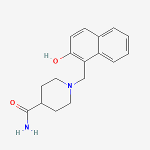 B2774309 1-[(2-Hydroxynaphthalen-1-yl)methyl]piperidine-4-carboxamide CAS No. 296792-66-0