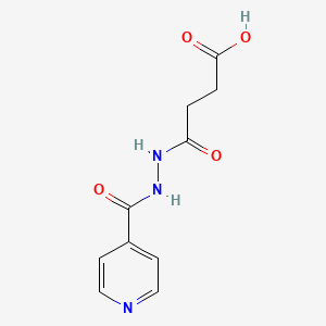 molecular formula C10H11N3O4 B2774316 4-Oxo-4-[N'-(pyridine-4-carbonyl)-hydrazino]-butyric acid CAS No. 327026-20-0