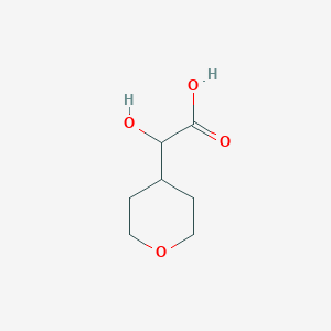 molecular formula C7H12O4 B2774334 2-Hydroxy-2-(oxan-4-yl)acetic acid CAS No. 1248302-05-7
