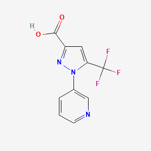 B2774355 1-(Pyridin-3-yl)-5-(trifluoromethyl)-1H-pyrazole-3-carboxylic acid CAS No. 2138176-43-7