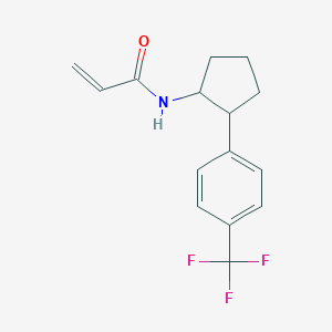 N-[2-[4-(Trifluoromethyl)phenyl]cyclopentyl]prop-2-enamide