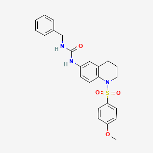 1-Benzyl-3-(1-((4-methoxyphenyl)sulfonyl)-1,2,3,4-tetrahydroquinolin-6-yl)urea