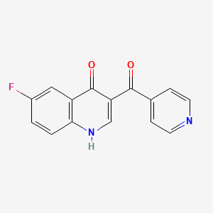 6-fluoro-3-isonicotinoylquinolin-4(1H)-one