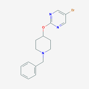 molecular formula C16H18BrN3O B2774399 2-[(1-Benzylpiperidin-4-yl)oxy]-5-bromopyrimidine CAS No. 2380099-19-2