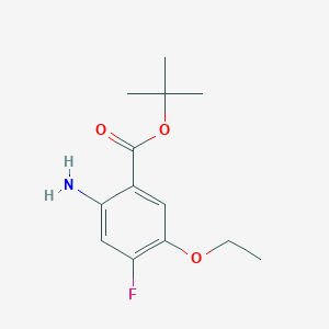 molecular formula C13H18FNO3 B2774429 Tert-butyl 2-amino-5-ethoxy-4-fluorobenzoate CAS No. 2248336-68-5