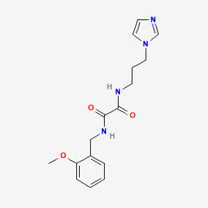 molecular formula C16H20N4O3 B2774456 N1-(3-(1H-imidazol-1-yl)propyl)-N2-(2-methoxybenzyl)oxalamide CAS No. 920254-08-6