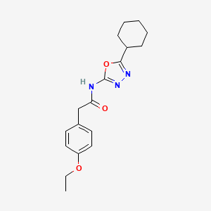 N-(5-cyclohexyl-1,3,4-oxadiazol-2-yl)-2-(4-ethoxyphenyl)acetamide
