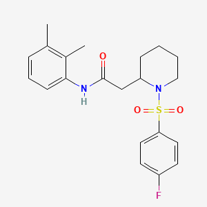 N-(2,3-dimethylphenyl)-2-(1-((4-fluorophenyl)sulfonyl)piperidin-2-yl)acetamide