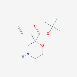 molecular formula C12H21NO3 B2774514 Tert-butyl 2-prop-2-enylmorpholine-2-carboxylate CAS No. 2248377-26-4