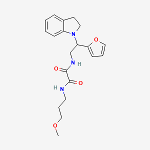 N1-(2-(furan-2-yl)-2-(indolin-1-yl)ethyl)-N2-(3-methoxypropyl)oxalamide
