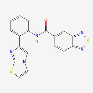 N-(2-(imidazo[2,1-b]thiazol-6-yl)phenyl)benzo[c][1,2,5]thiadiazole-5-carboxamide