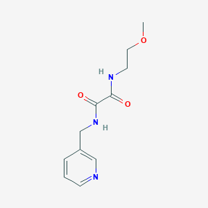 molecular formula C11H15N3O3 B2774532 N1-(2-methoxyethyl)-N2-(pyridin-3-ylmethyl)oxalamide CAS No. 301354-38-1