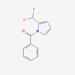 molecular formula C12H9F2NO B2774535 N-Benzoyl-2-(difluoromethyl)pyrrole CAS No. 163811-28-7