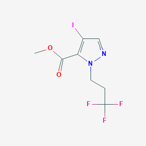methyl 4-iodo-1-(3,3,3-trifluoropropyl)-1H-pyrazole-5-carboxylate