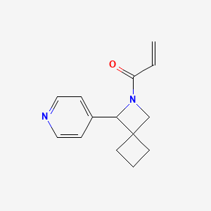 1-(3-Pyridin-4-yl-2-azaspiro[3.3]heptan-2-yl)prop-2-en-1-one