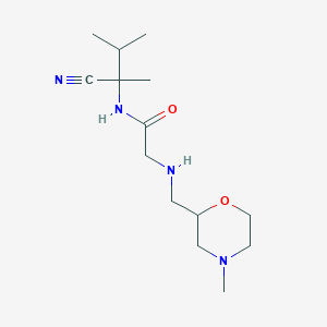 N-(1-cyano-1,2-dimethylpropyl)-2-{[(4-methylmorpholin-2-yl)methyl]amino}acetamide