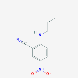 molecular formula C11H13N3O2 B2774587 2-(Butylamino)-5-nitrobenzonitrile CAS No. 731803-59-1