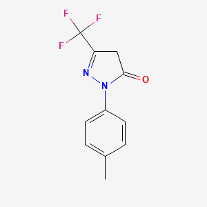 B2774614 2-(4-methylphenyl)-5-(trifluoromethyl)-4H-pyrazol-3-one CAS No. 63695-47-6