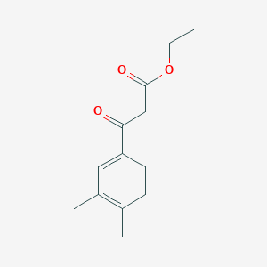 molecular formula C13H16O3 B2774628 Ethyl 3-(3,4-dimethylphenyl)-3-oxopropanoate CAS No. 72835-86-0