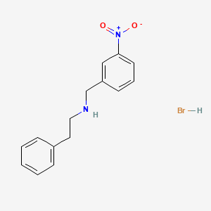 molecular formula C15H17BrN2O2 B2774650 N-(3-nitrobenzyl)-2-phenylethanamine hydrobromide CAS No. 104720-70-9; 1609396-05-5