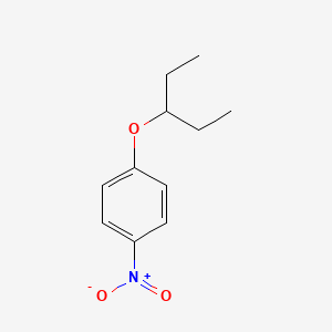 molecular formula C11H15NO3 B2774693 1-Nitro-4-(pentan-3-yloxy)benzene CAS No. 63929-89-5