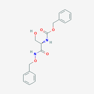 molecular formula C18H20N2O5 B027747 (S)-[1-[(Benzyloxy)carbamoyl]-2-hydroxyethyl]carbamic acid benzyl ester CAS No. 26048-94-2