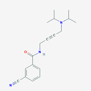 3-cyano-N-(4-(diisopropylamino)but-2-yn-1-yl)benzamide