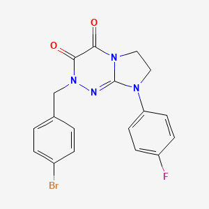 2-(4-bromobenzyl)-8-(4-fluorophenyl)-7,8-dihydroimidazo[2,1-c][1,2,4]triazine-3,4(2H,6H)-dione