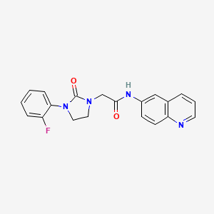 B2774835 2-(3-(2-fluorophenyl)-2-oxoimidazolidin-1-yl)-N-(quinolin-6-yl)acetamide CAS No. 1251577-22-6