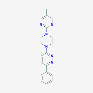 molecular formula C19H20N6 B2774853 3-[4-(5-Methylpyrimidin-2-yl)piperazin-1-yl]-6-phenylpyridazine CAS No. 2380178-76-5