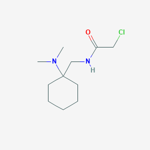 molecular formula C11H21ClN2O B2774925 2-chloro-N-{[1-(dimethylamino)cyclohexyl]methyl}acetamide CAS No. 793727-78-3