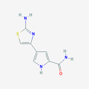 4-(2-amino-1,3-thiazol-4-yl)-1H-pyrrole-2-carboxamide