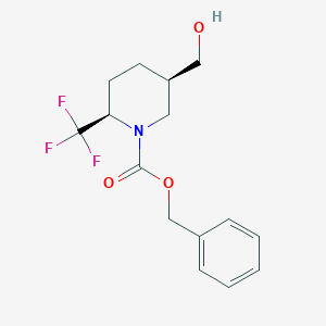 Cis-benzyl 5-(hydroxymethyl)-2-(trifluoromethyl)piperidine-1-carboxylate