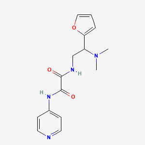 molecular formula C15H18N4O3 B2774960 N1-(2-(dimethylamino)-2-(furan-2-yl)ethyl)-N2-(pyridin-4-yl)oxalamide CAS No. 899955-09-0